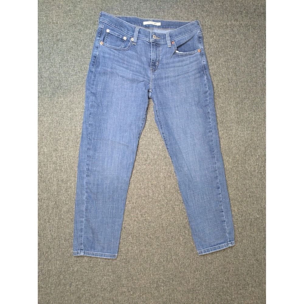 Levi's Jeans Women's Light Wash Blue Mid-rise Boyfriend Size 27 Demin Pants